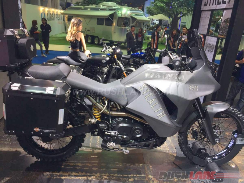 Illustration for article titled The Harley-Davidson 750 Stealth Concept Is An Honest-To-God Harley Adventure Bike
